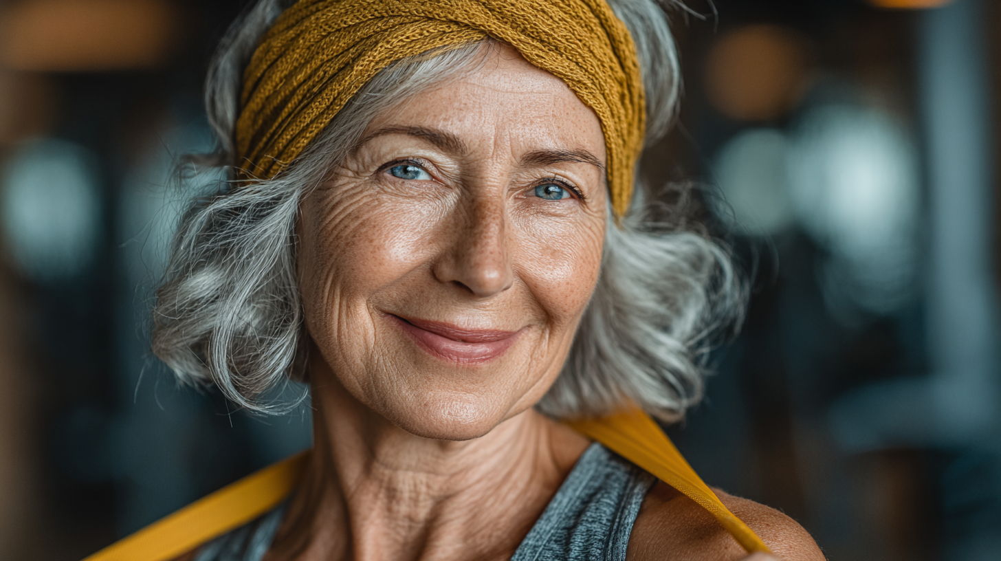 Щасливі люди похилого віку після тренування